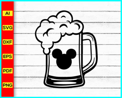 Here For The Drinks SVG, Mickey Mouse Beer Mug Svg, Alcohol Svg, Beer Mug Png Clipart, Wine and Beer svg, Cheers And Beers Svg, Drinking Dad Svg - My Store