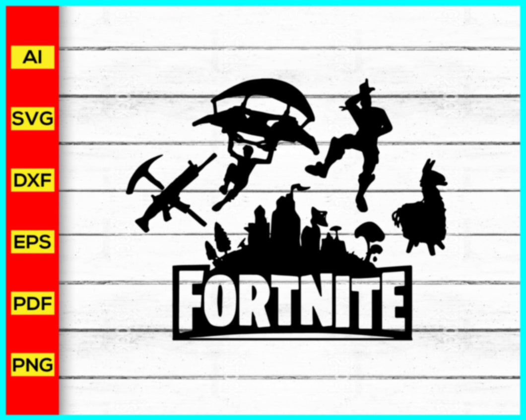 Fortnite Svg silhouette, Fortnite Llama Svg Bundle, Squadgoals Svg silhouette, Victory Royal Svg silhouette, Fortnite Legend svg, Cut file for cricut, silhouette, vector - My Store