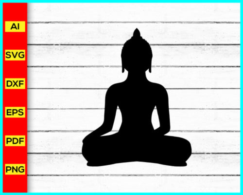 Buddha SVG Bundle, buddha statue, Buddha silhouette png cut file, buddha purnima, buddha statue for home, buddha statue home decor, svg, png, silhouette files - My Store