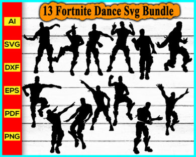 Fortnite Dance Svg silhouette, Fortnite Llama Svg Bundle, Squadgoals Svg, Victory Royal Svg, Fortnite Legend svg, Cut file for cricut, silhouette, vector - My Store
