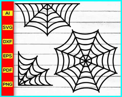 Spider Web svg, Halloween SVG, Spooky svg, Spider Web Cut Files, Cobweb Clip Art, Cut file for cricut, silhouette, vector, clipart, editable svg file - My Store